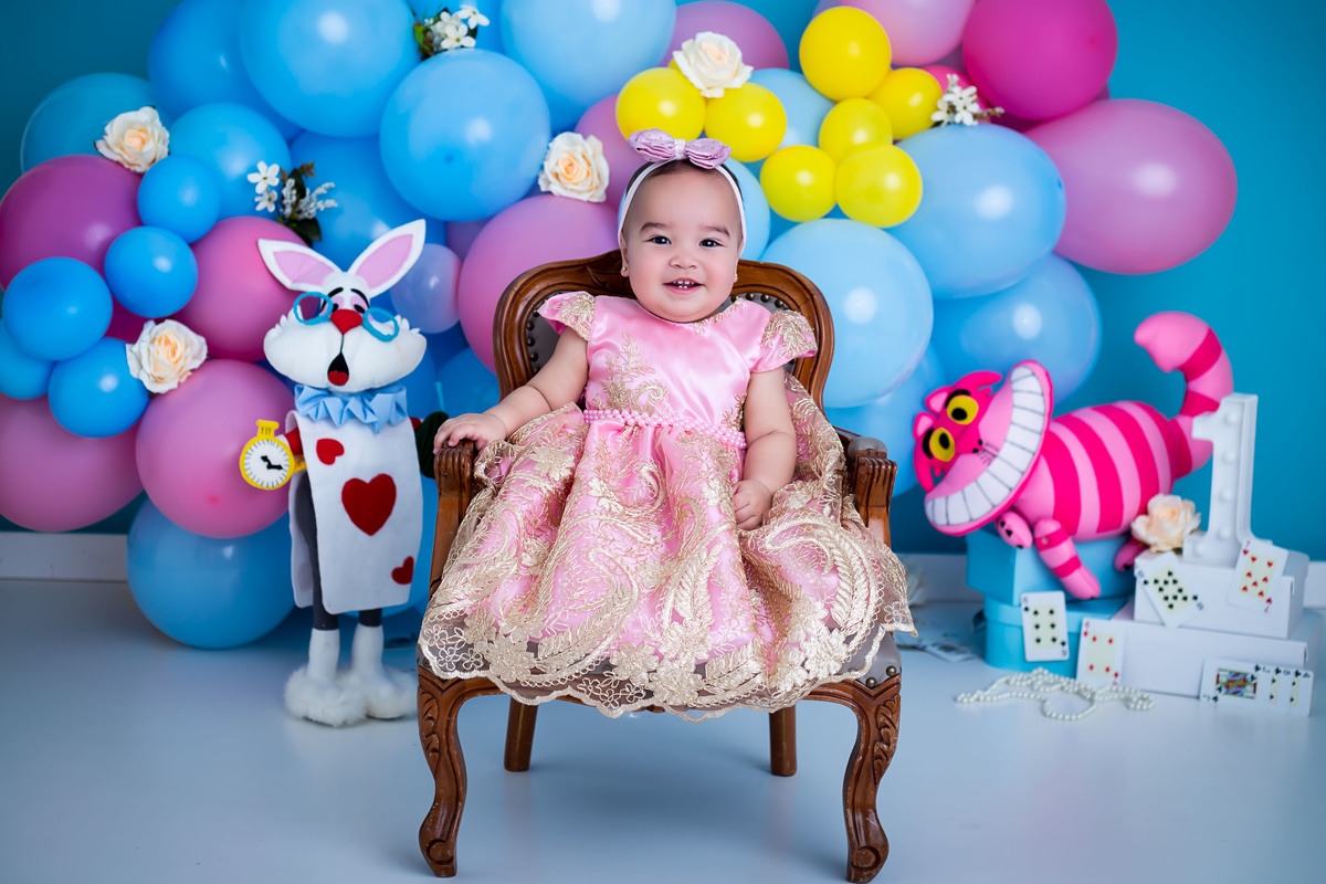 Ensaio smash The Cake com balões 