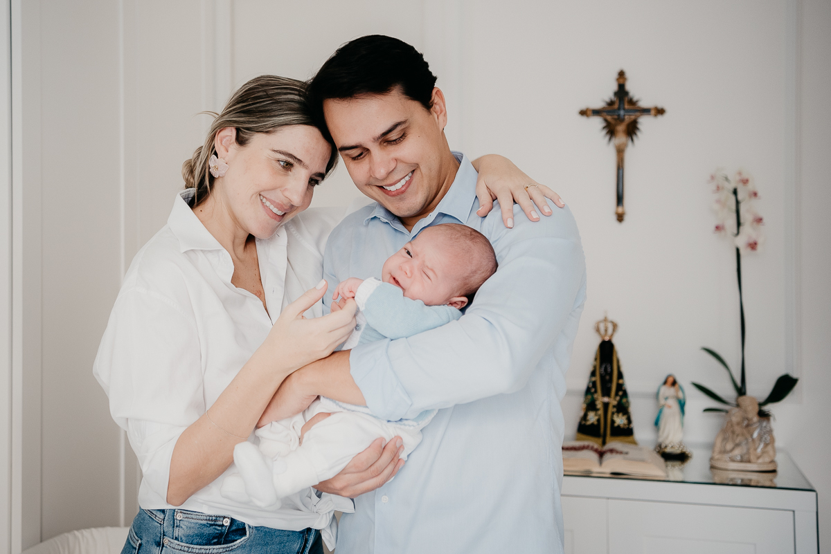 Primeiros clicks do Henrique com 1 mês de vida, feito pela fotógrafa Fabiana Bomfim, na Barra da Tijuca