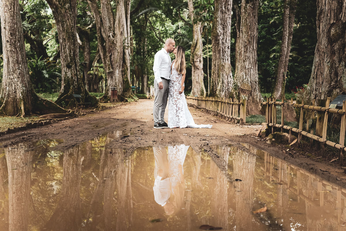 Ensaio fotográfico de pós wedding da Mari e Thiago no Jardim Botânico, pela fotógrafa Fabiana Bomfim