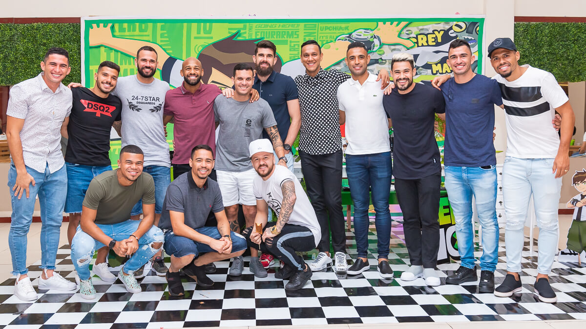 Parte do time do Vasco no aniversário de 5 anos do Enzo, filho do Werley Silva, pela fotógrafa Fabiana Bomfim.