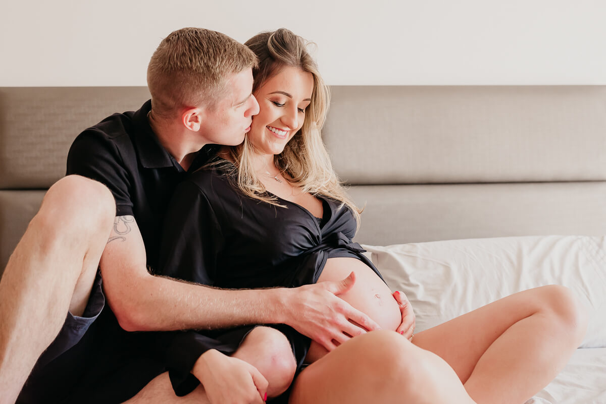 Adilson Warken e sua Deisi, à espera da Manuela, pela fotógrafa Fabiana Bomfim.