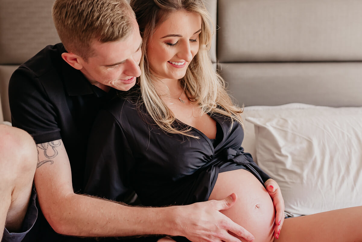 Adilson Warken e sua Deisi, à espera da Manuela, pela fotógrafa Fabiana Bomfim.