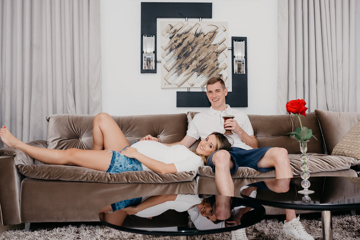 Adilson Warken e sua Deisi, à espera da Manuela, pela fotógrafa Fabiana Bomfim.