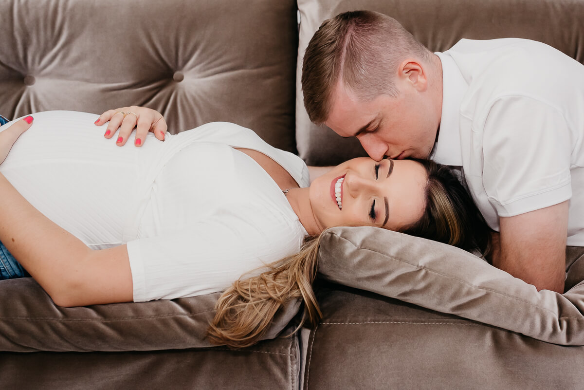 Adilson Warken e sua Deisi, à espera da Manuela, pela fotógrafa Fabiana Bomfim.