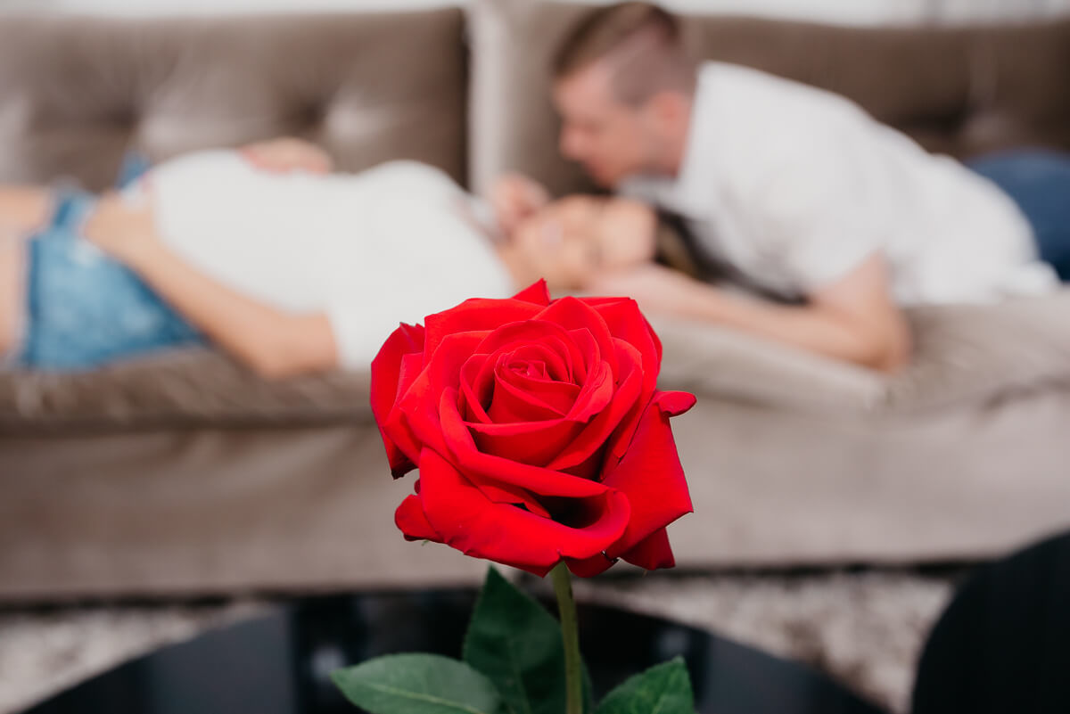 Adilson Warken e sua Deisi, à espera da Manuela, pela fotógrafa Fabiana Bomfim.