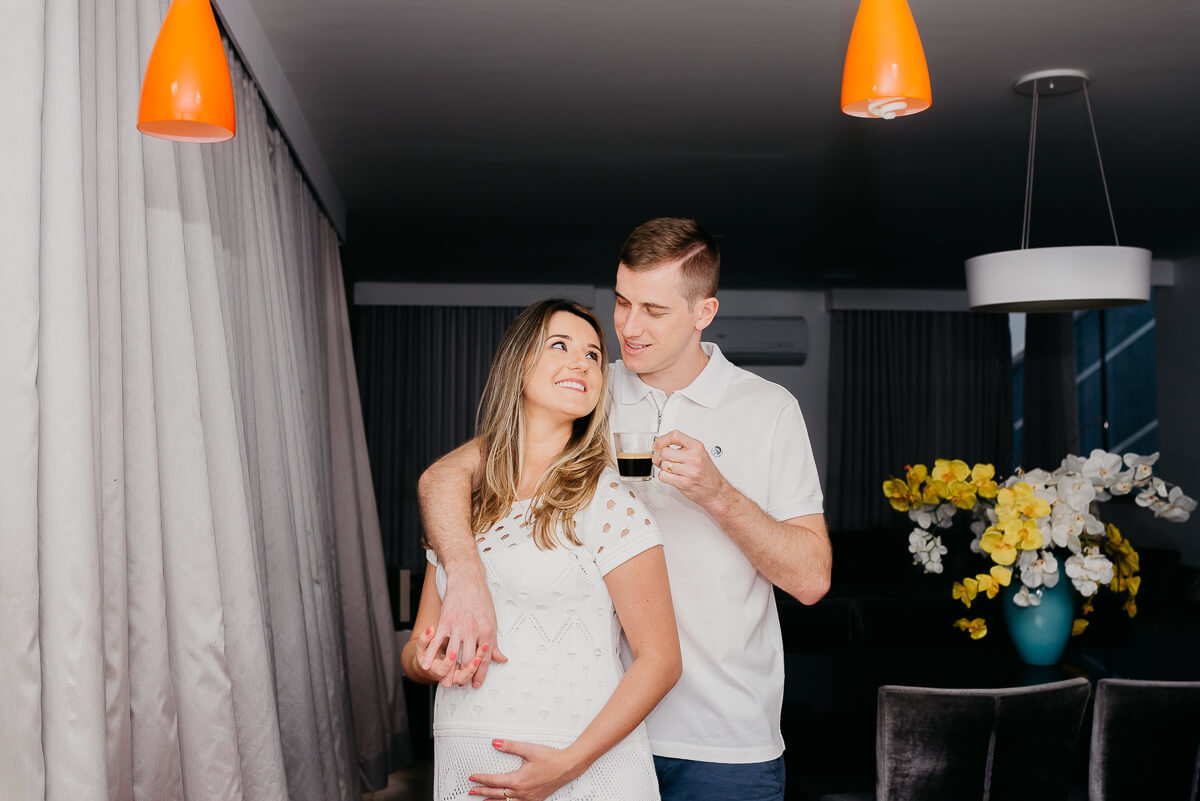 Adilson Warken e sua Deisi, à espera da Manuela, pela fotógrafa Fabiana Bomfim.