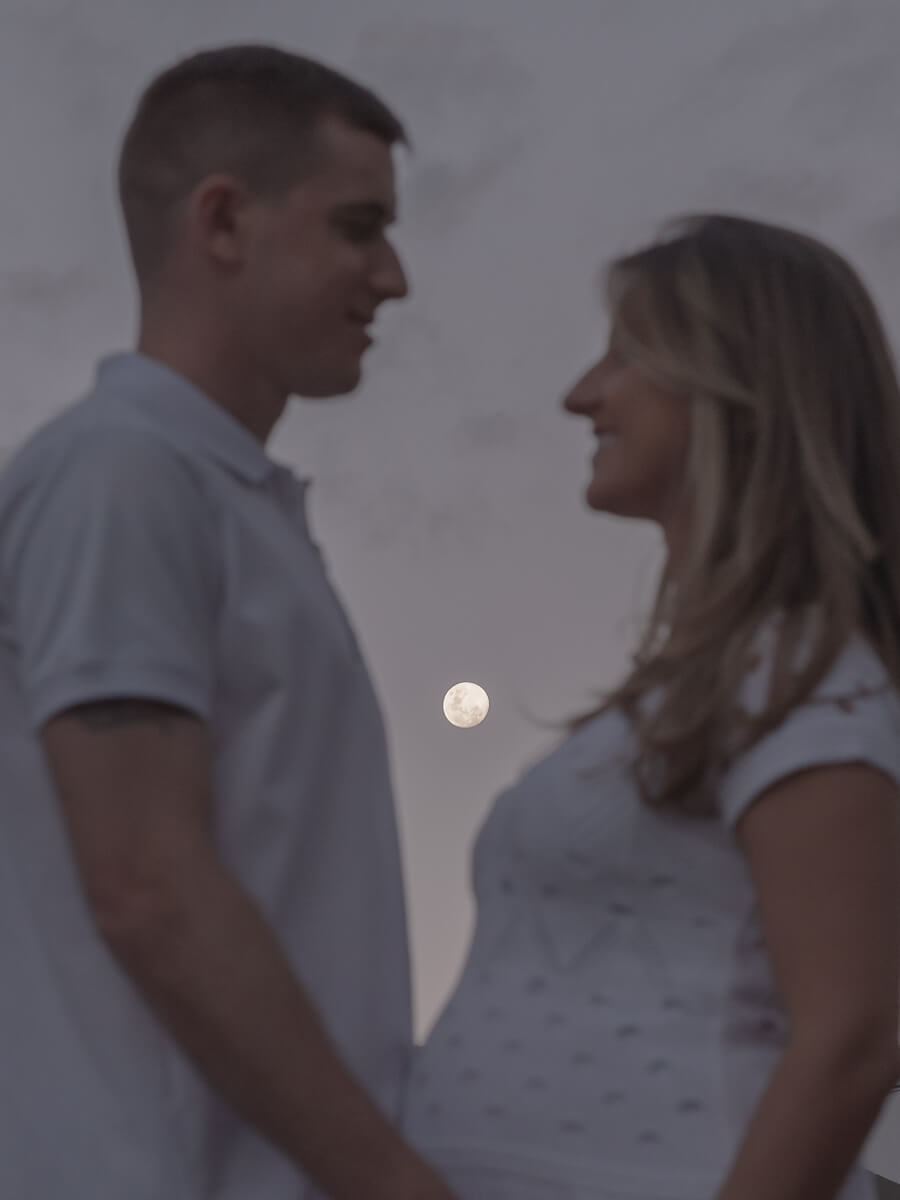 Adilson Warken e sua Deisi, à espera da Manuela, pela fotógrafa Fabiana Bomfim.