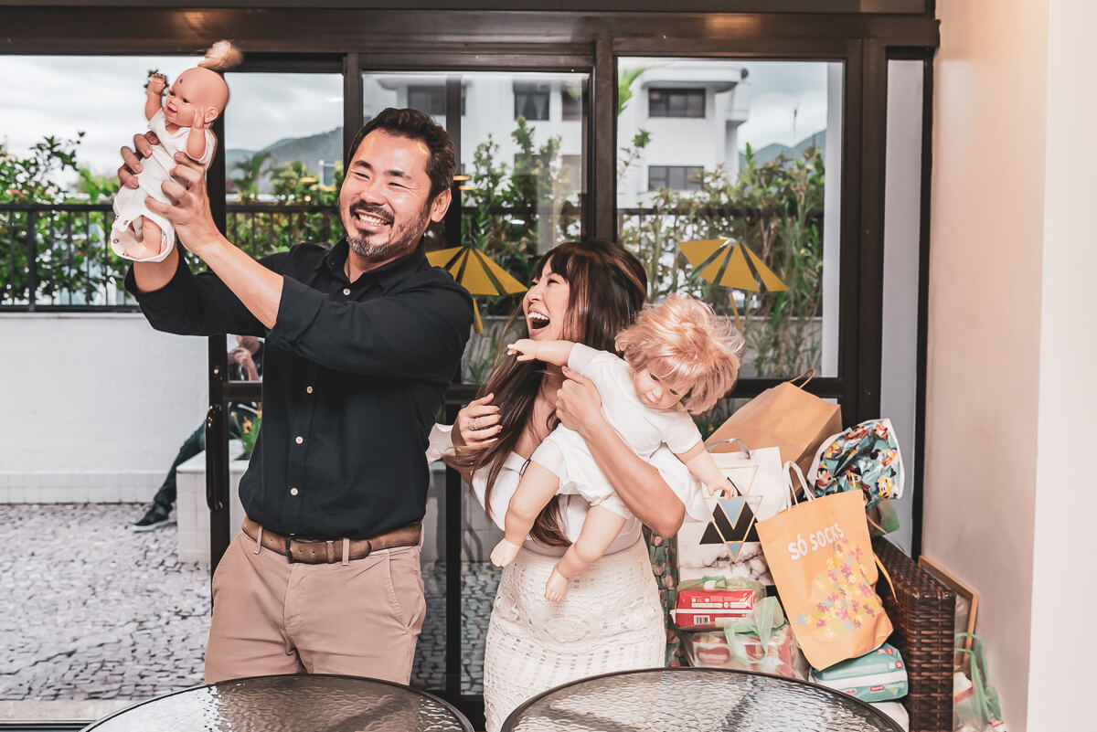 Chá de bebençãos do Benício, feito pelos papais Sílvia Marie e Luis Imai, registrado pela fotógrafa Fabiana Bomfim.