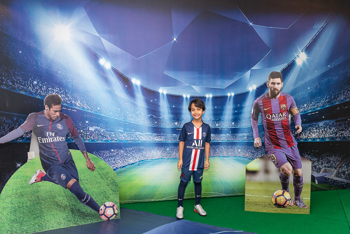 Aniversário de 7 anos do Davi Marques, com o tema Champions League, realizado na Festa e Aventuras, Barra da Tijuca, pela fotógrafa Fabiana Bomfim.