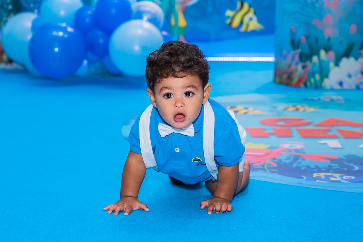 Festa linda com o tema Bita no fundo do mar para comemorar 1 aninho do Gabriel, filho do Werley Silva e da Renata, na Folia Encantada, pela fotógrafa Fabiana Bomfim.