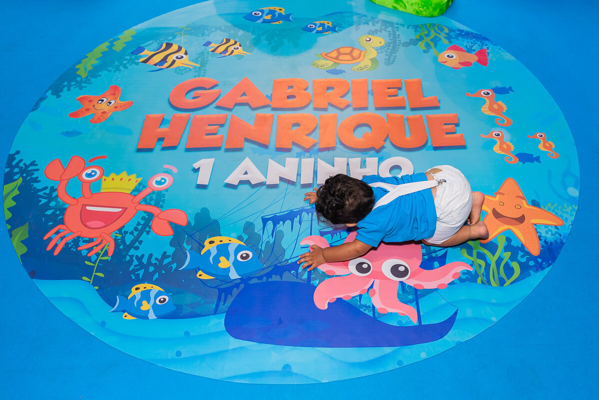 Festa linda com o tema Bita no fundo do mar para comemorar 1 aninho do Gabriel, filho do Werley Silva e da Renata, na Folia Encantada, pela fotógrafa Fabiana Bomfim.