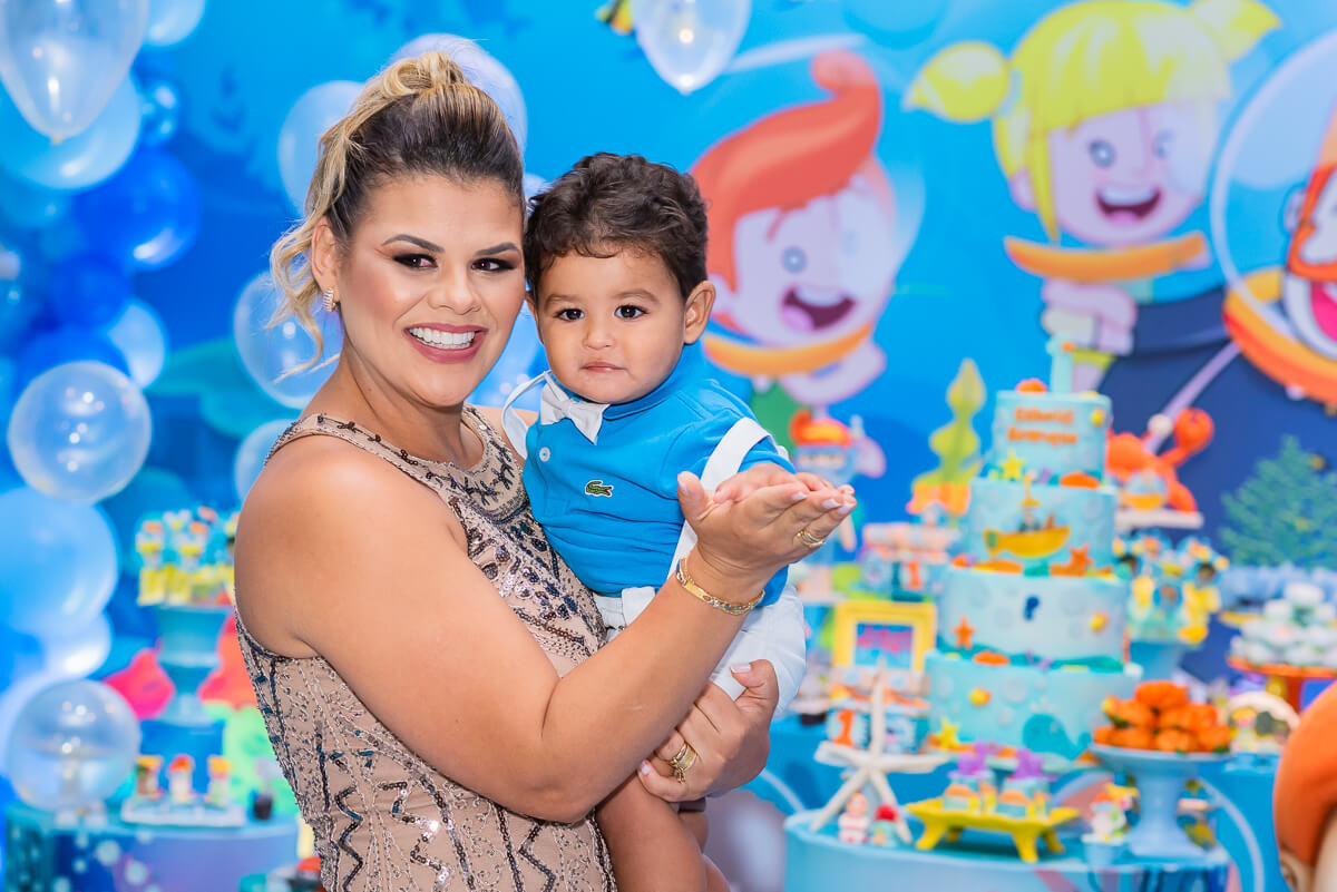 Festa linda com o tema Bita no fundo do mar para comemorar 1 aninho do Gabriel, filho do Werley Silva e da Renata, na Folia Encantada, pela fotógrafa Fabiana Bomfim.