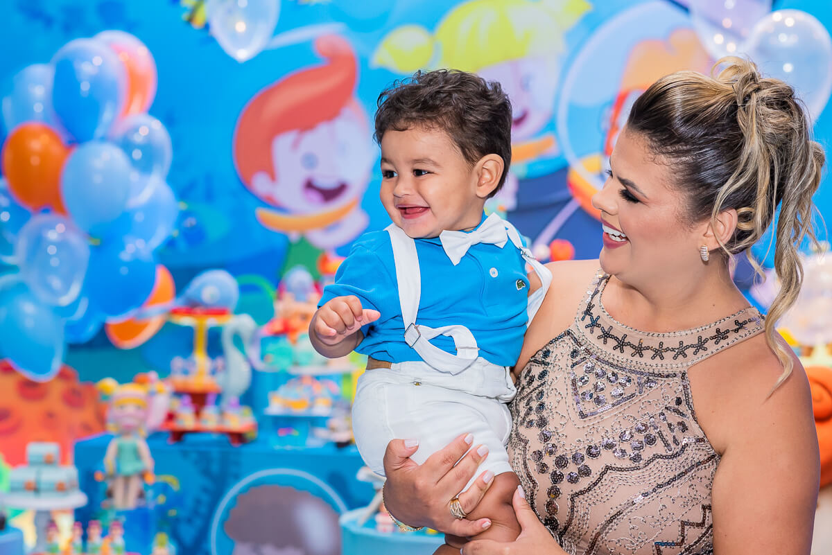 Festa linda com o tema Bita no fundo do mar para comemorar 1 aninho do Gabriel, filho do Werley Silva e da Renata, na Folia Encantada, pela fotógrafa Fabiana Bomfim.