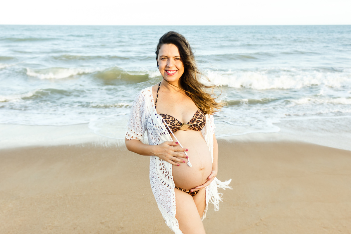 ensaio fotográfico gestante Praia da Vila Mucuri Bahia