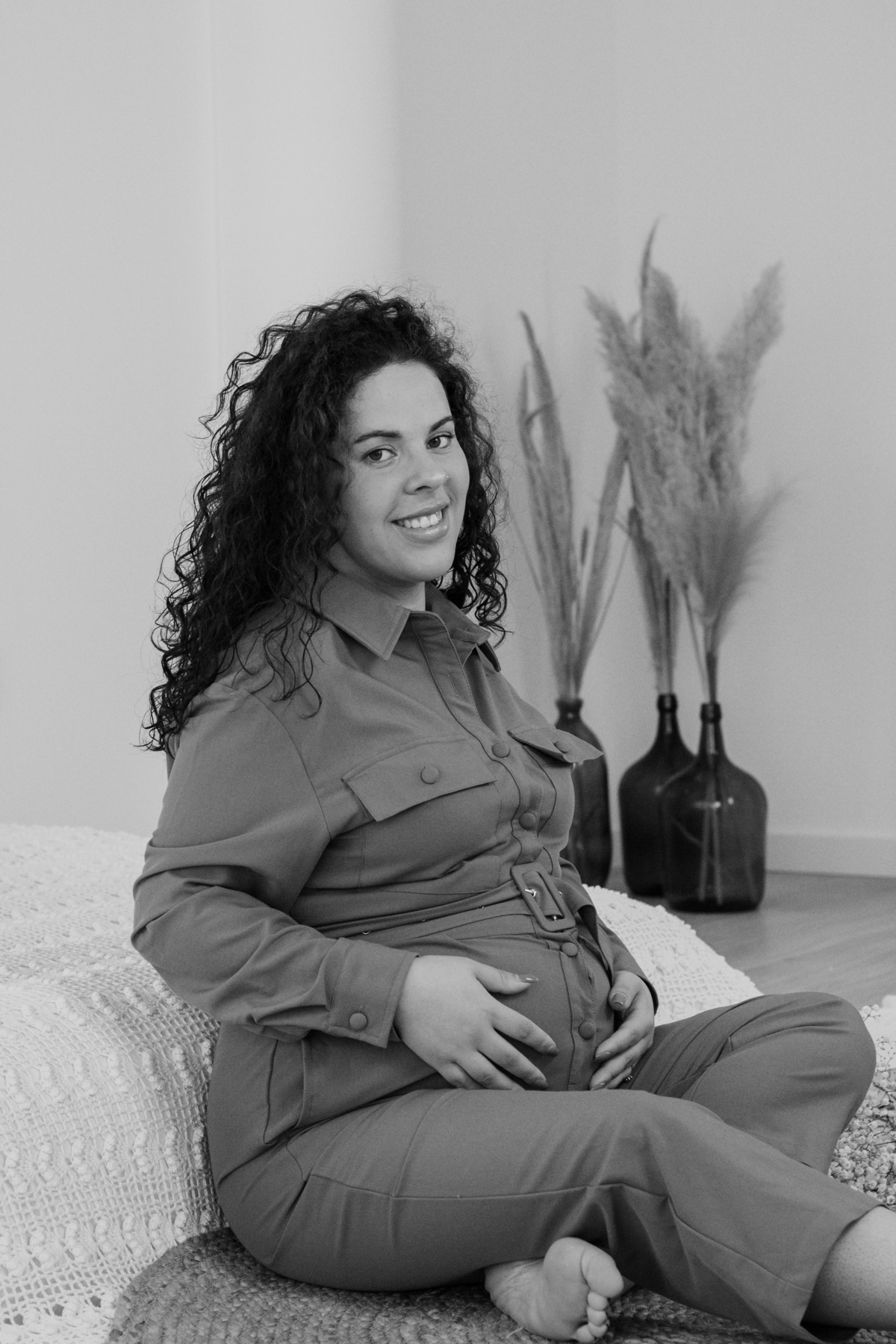 Sessão fotográfica grávida em estúdio 