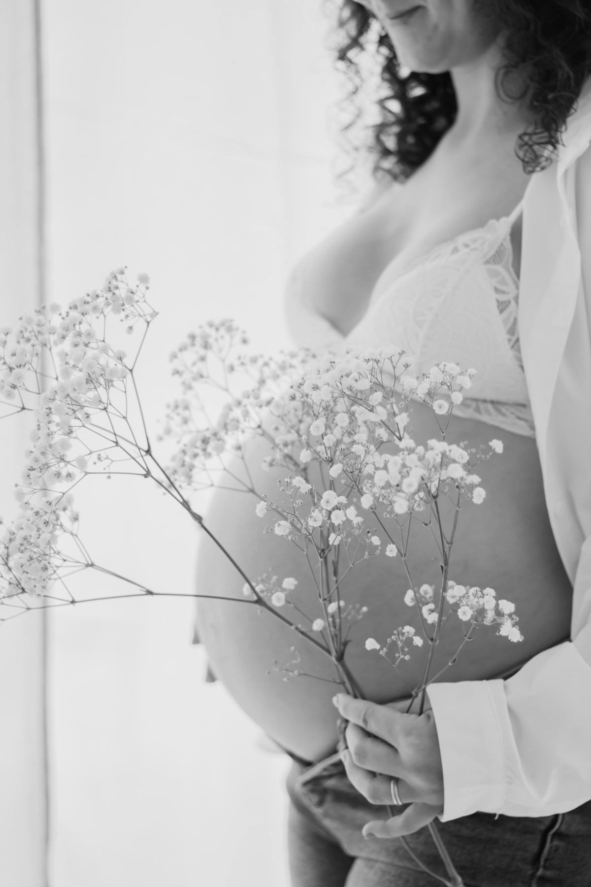 Sessão fotográfica grávida - Estúdio