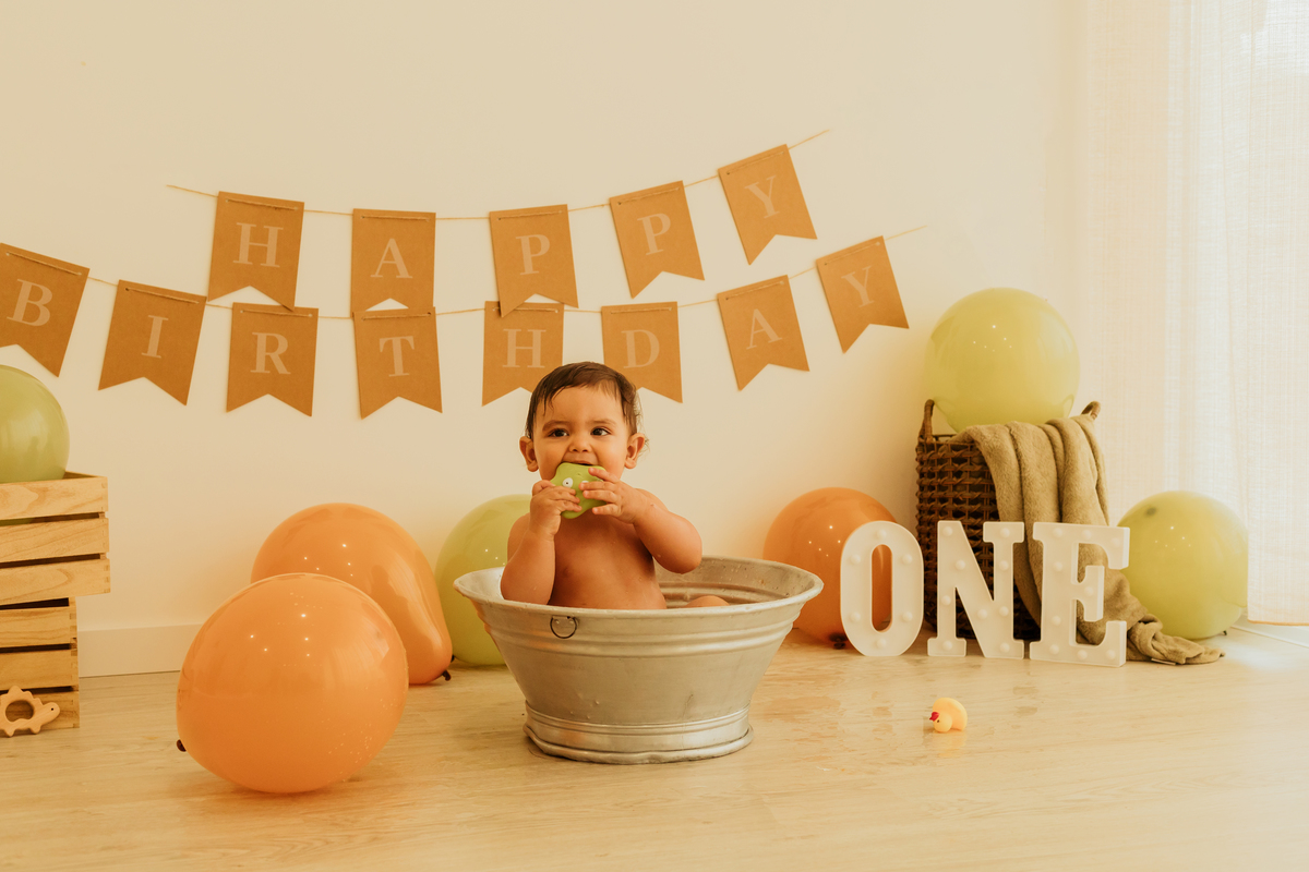 Sessão fotográfica smash the cake 