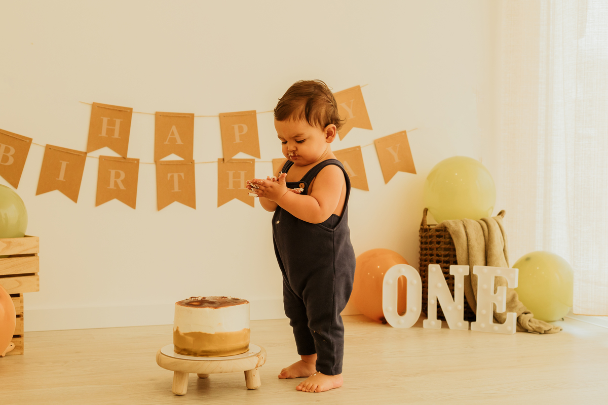 Sessão fotográfica smash the cake 