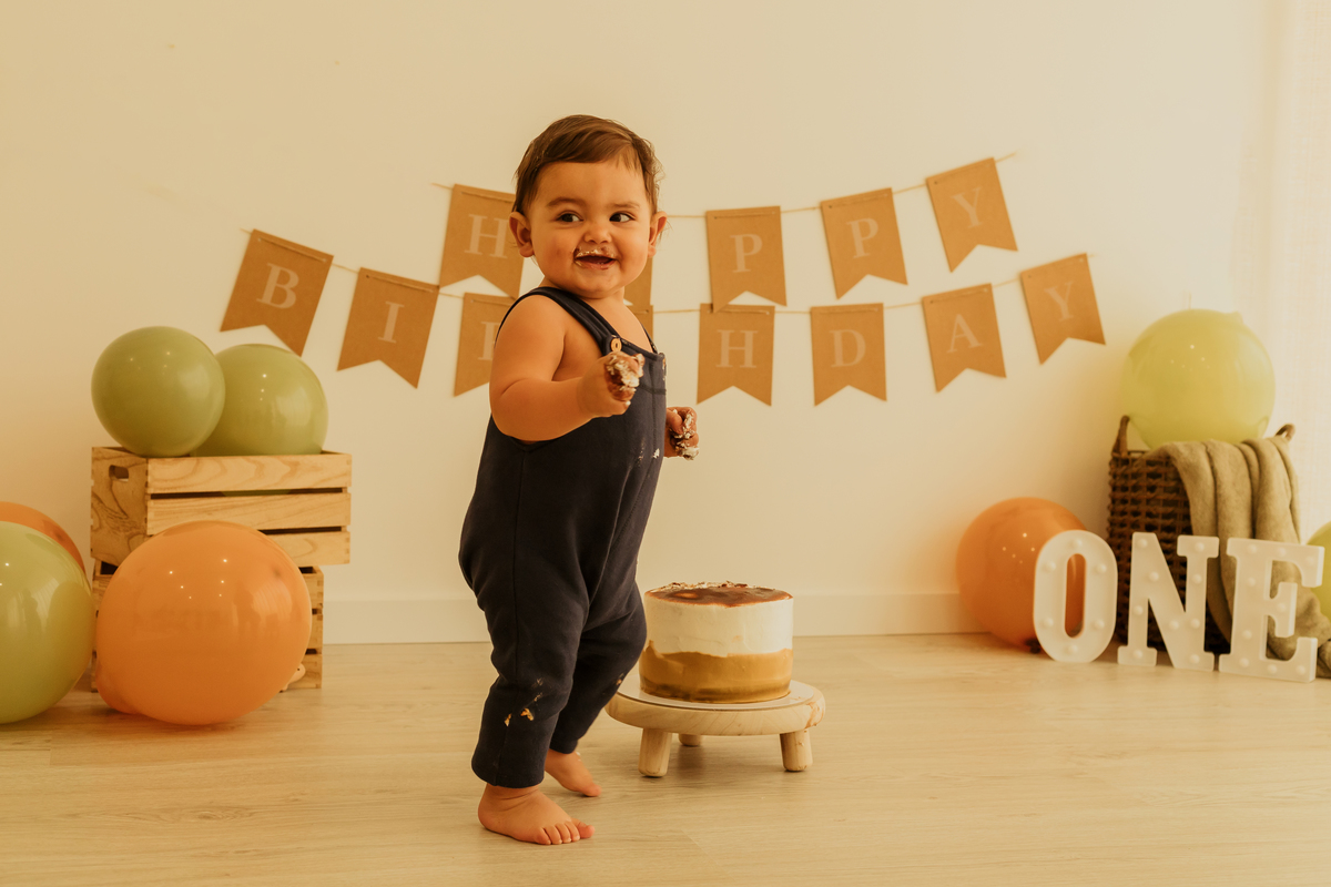 Sessão fotográfica smash the cake 