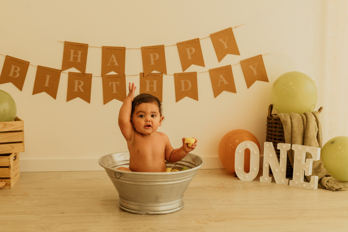 Sessão fotográfica smash the cake 