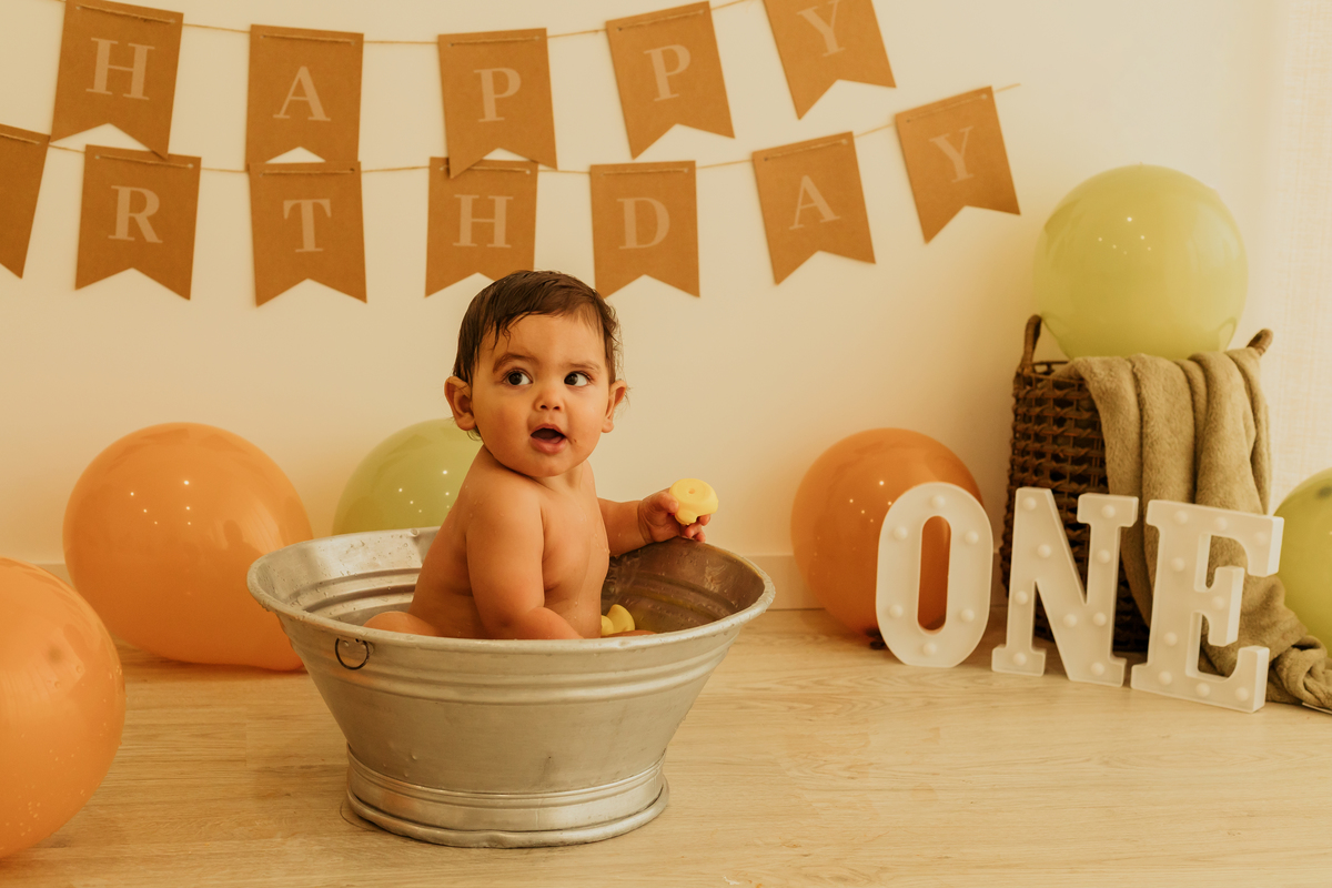 Sessão fotográfica smash the cake 