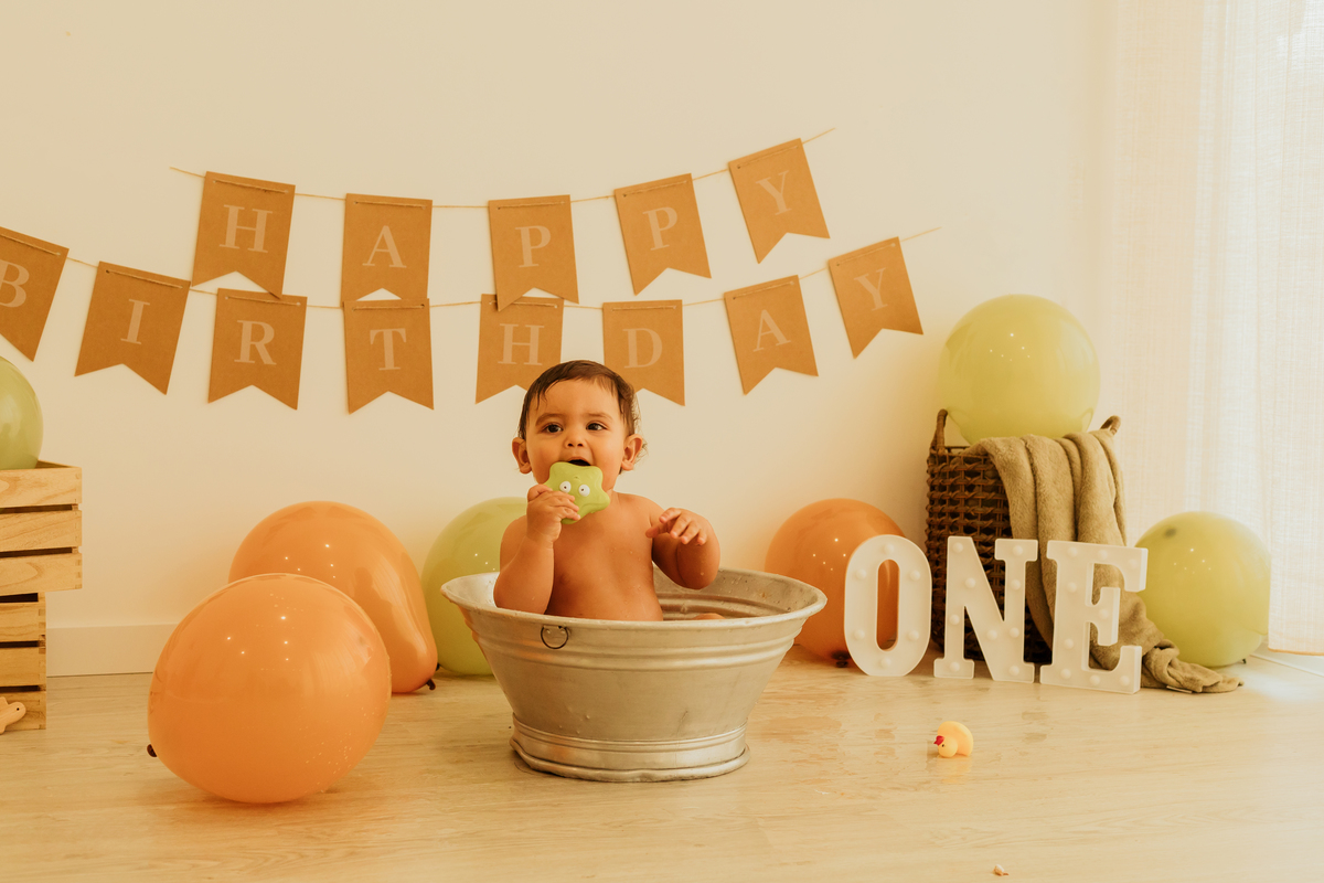 Sessão fotográfica smash the cake 