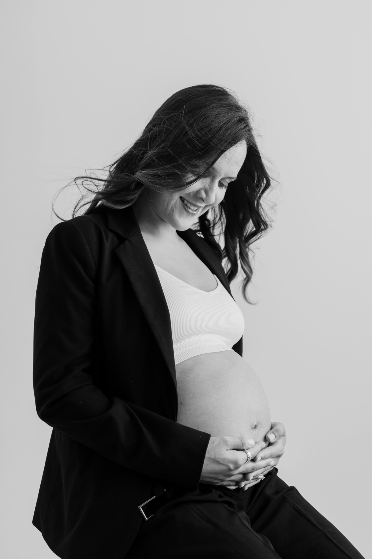 Sessão fotográfica grávida - estúdio