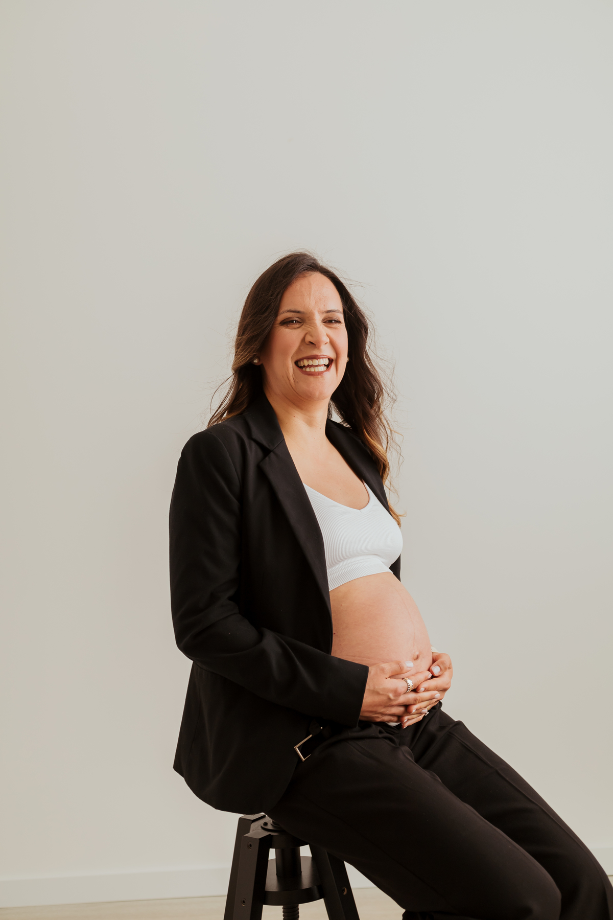 Sessão fotográfica grávida - estúdio