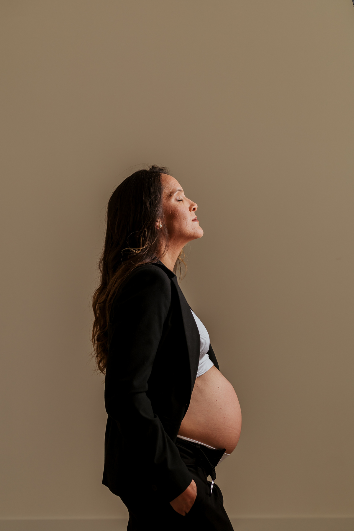 Sessão fotográfica grávida - estúdio