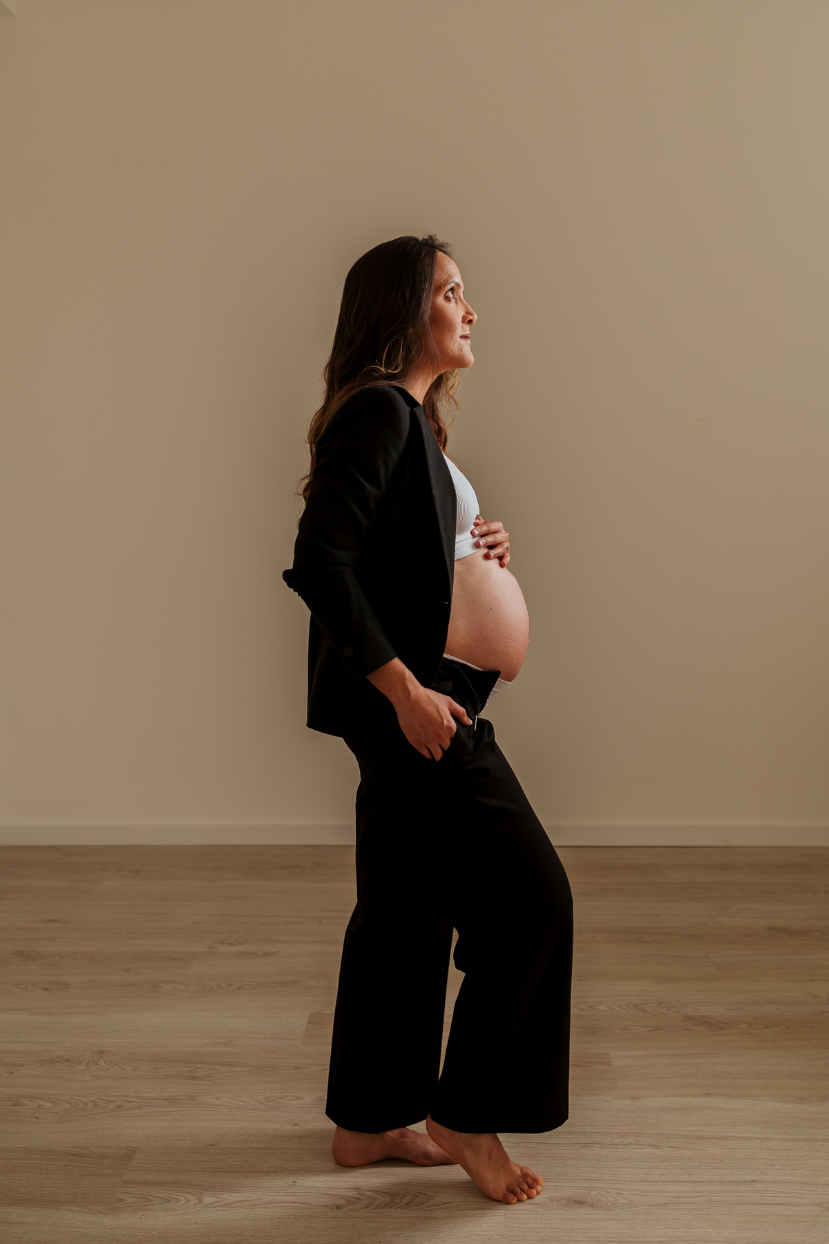 Sessão fotográfica grávida - estúdio