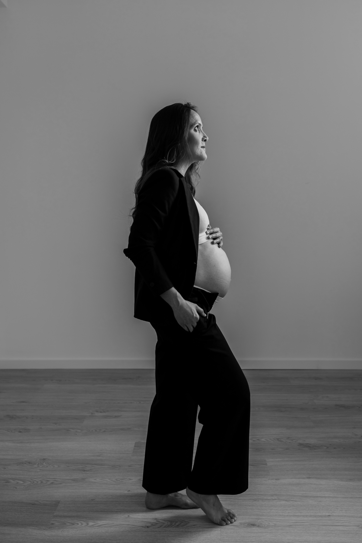 Sessão fotográfica grávida - estúdio