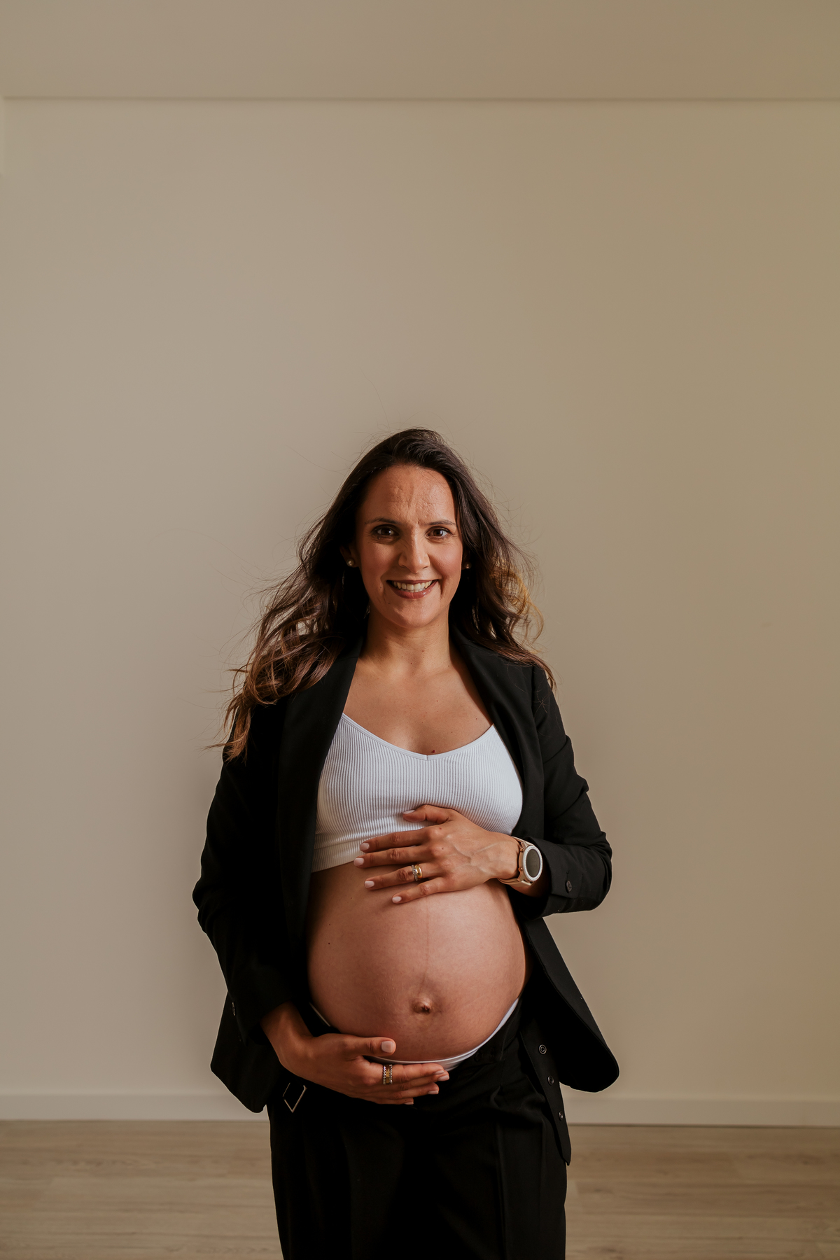 Sessão fotográfica grávida - estúdio