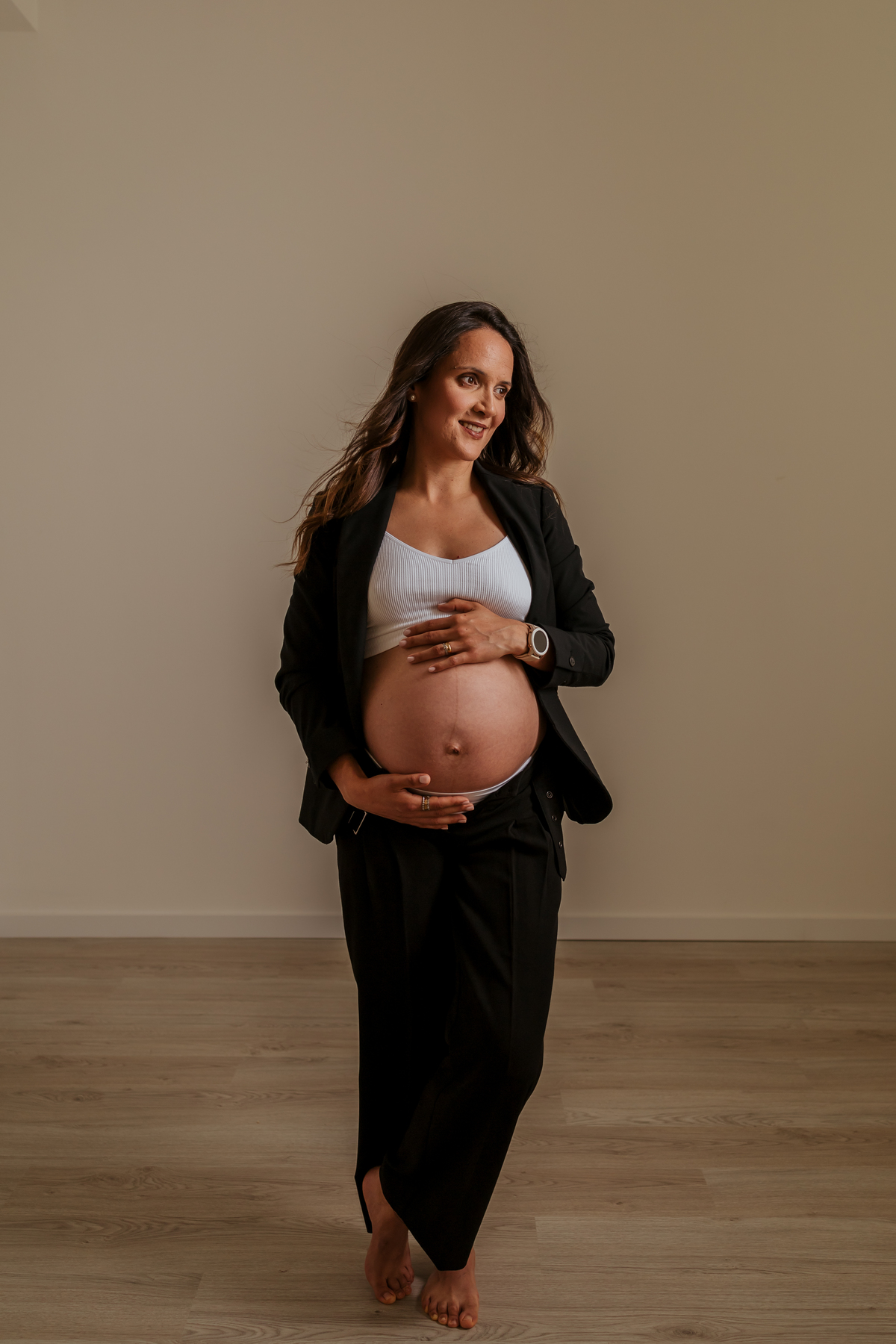 Sessão fotográfica grávida - estúdio