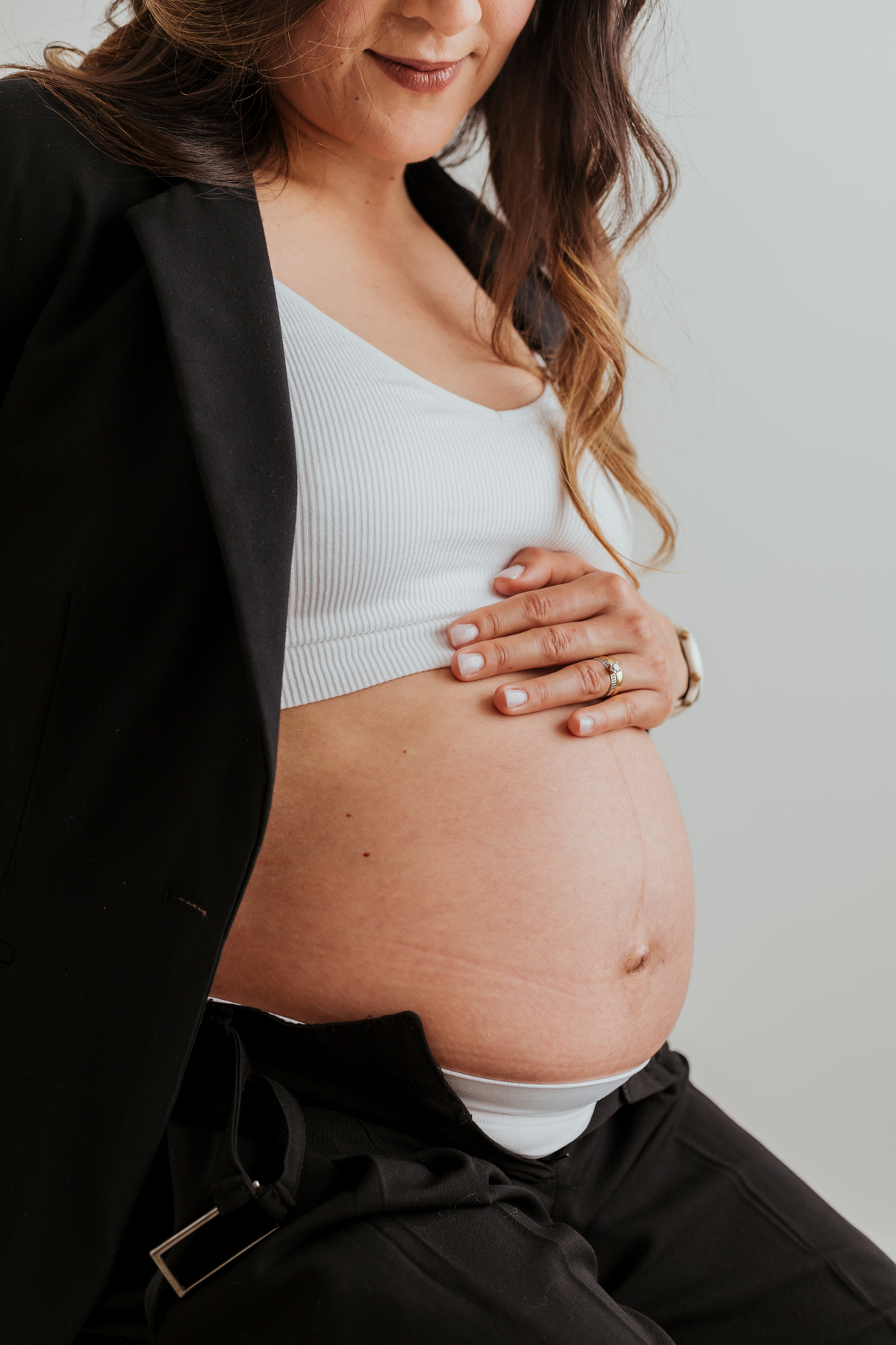Sessão fotográfica grávida - estúdio