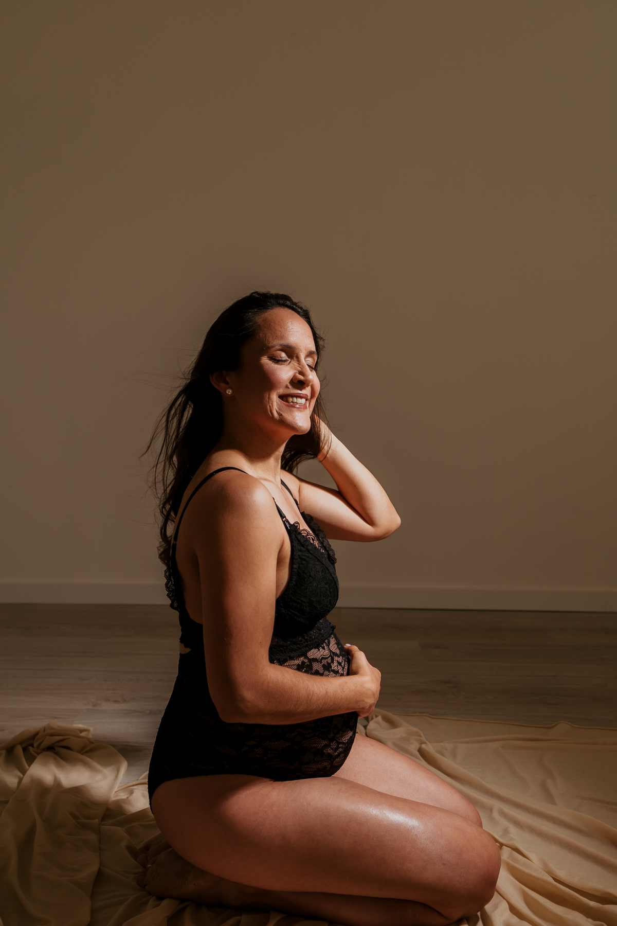 Sessão fotográfica grávida - estúdio