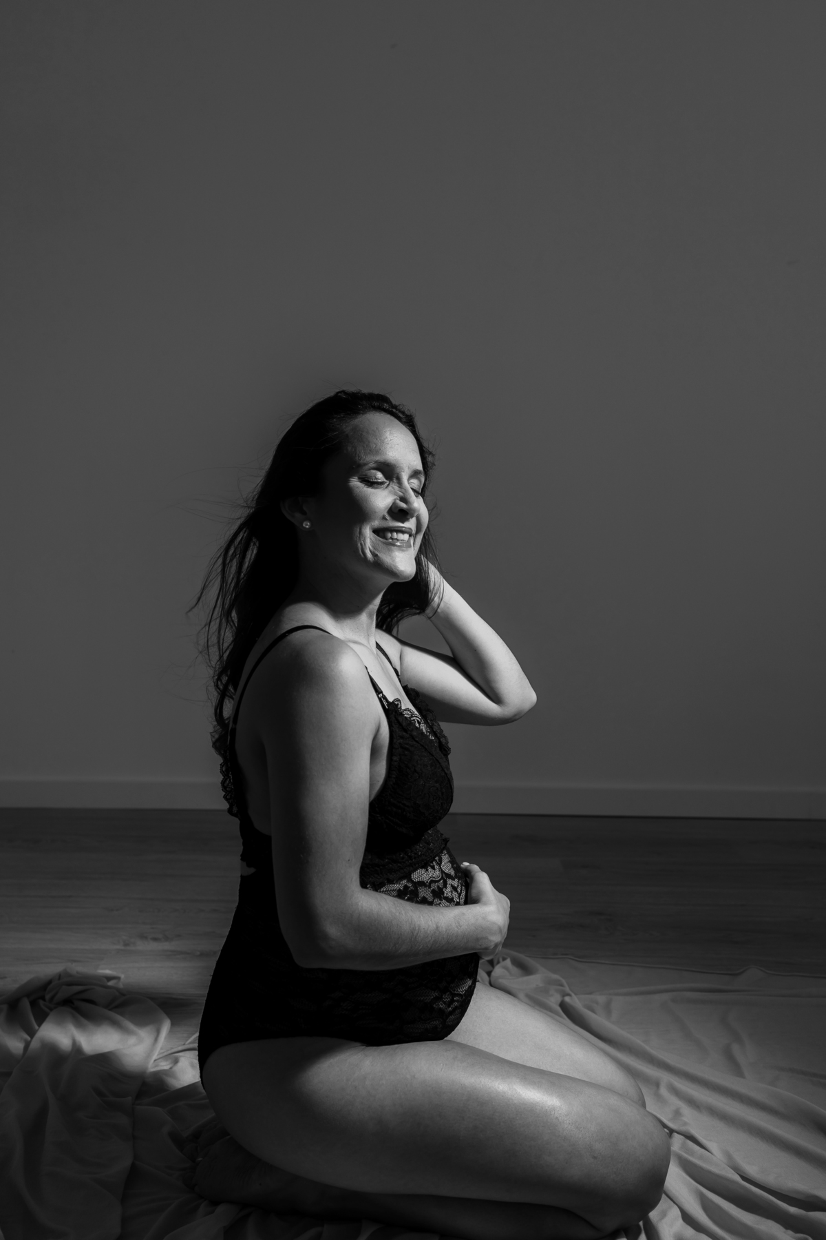 Sessão fotográfica grávida - estúdio