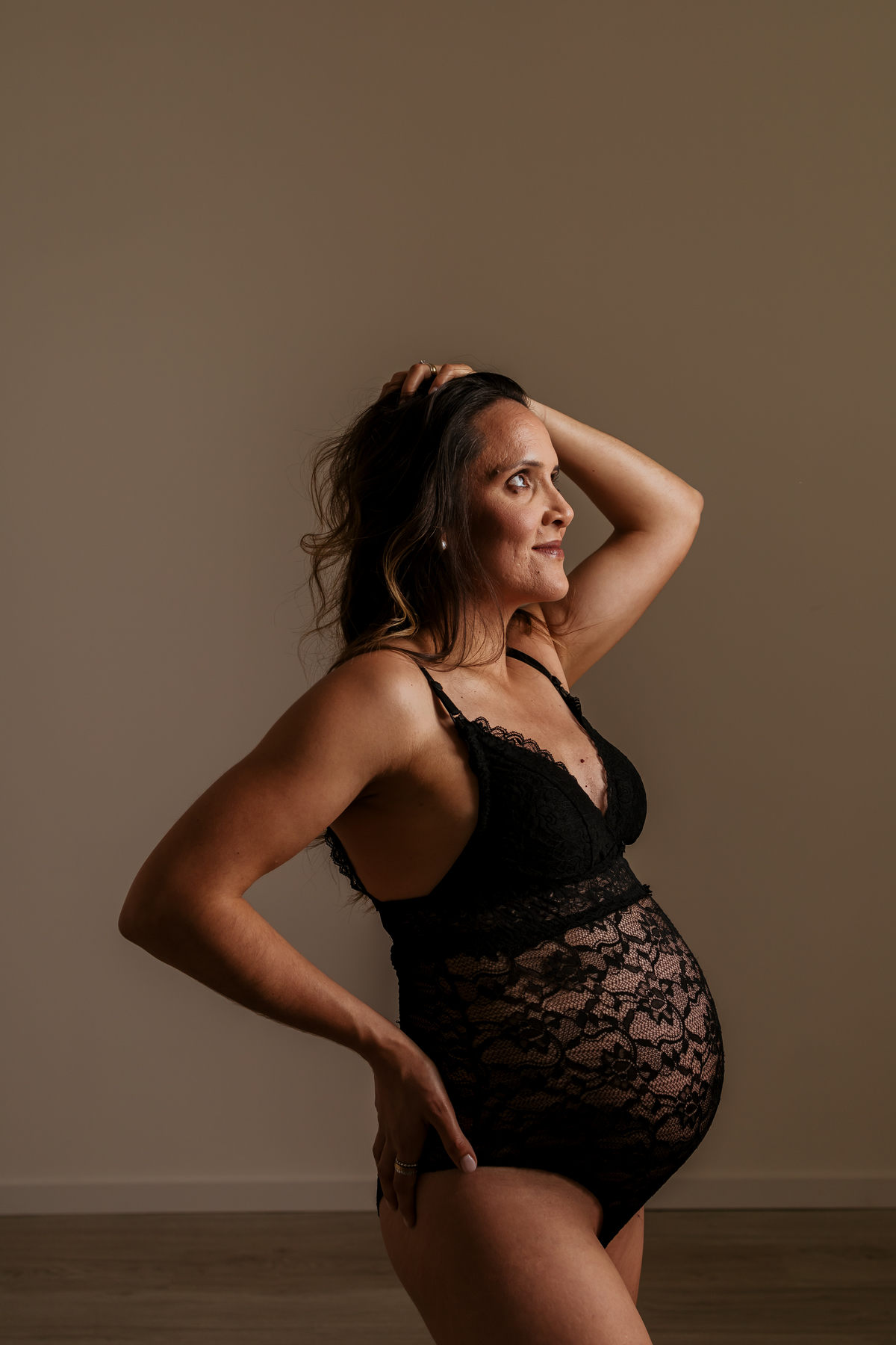 Sessão fotográfica grávida - estúdio