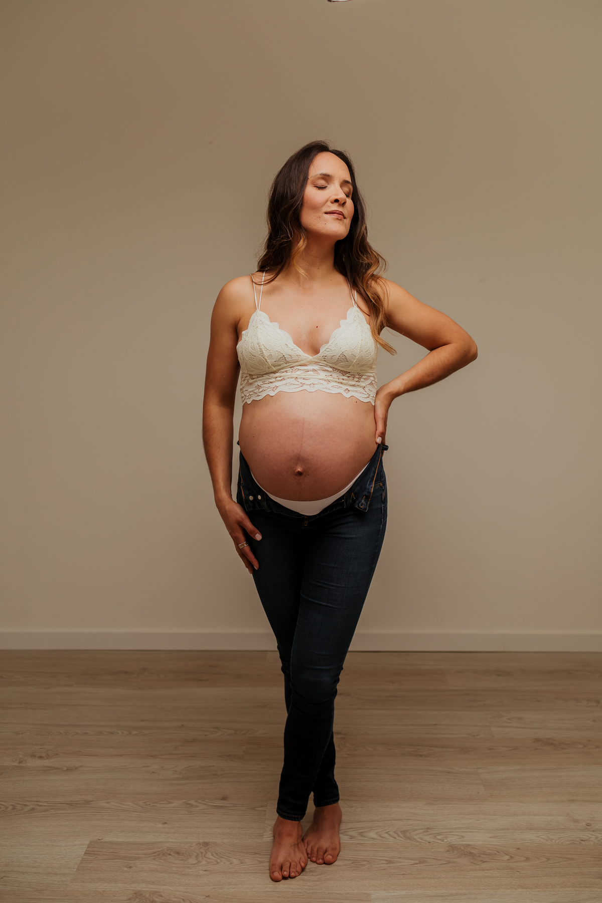 Sessão fotográfica grávida - estúdio