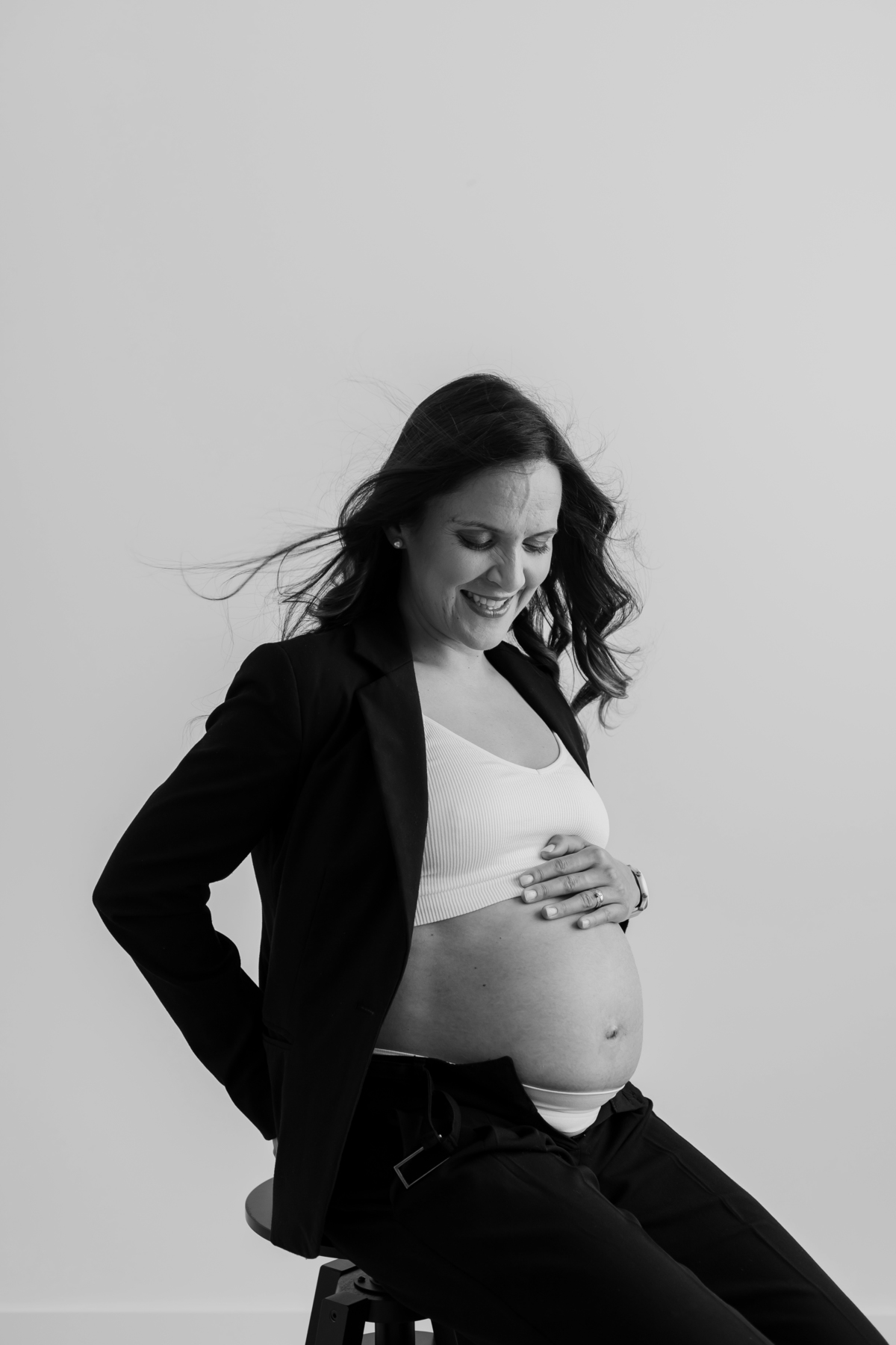 Sessão fotográfica grávida - estúdio