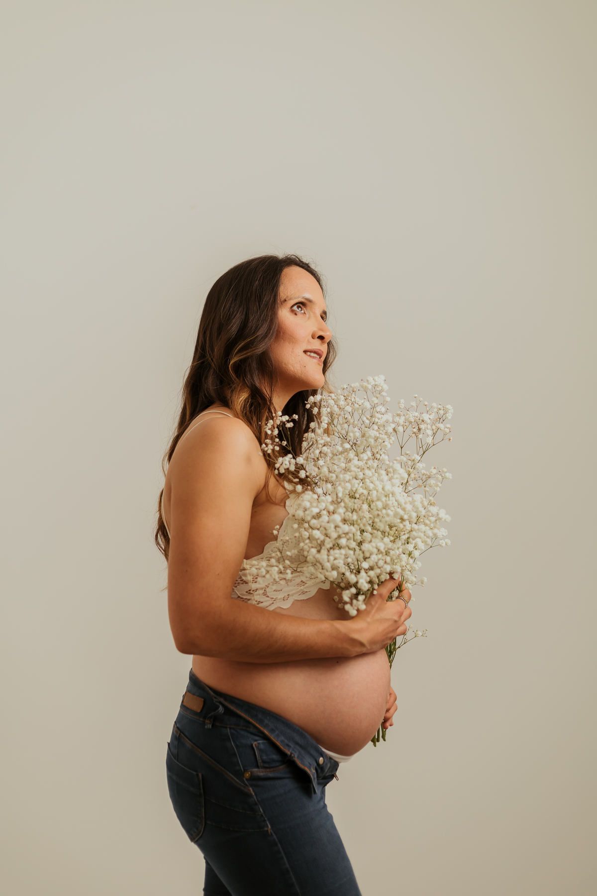 Sessão fotográfica grávida - estúdio