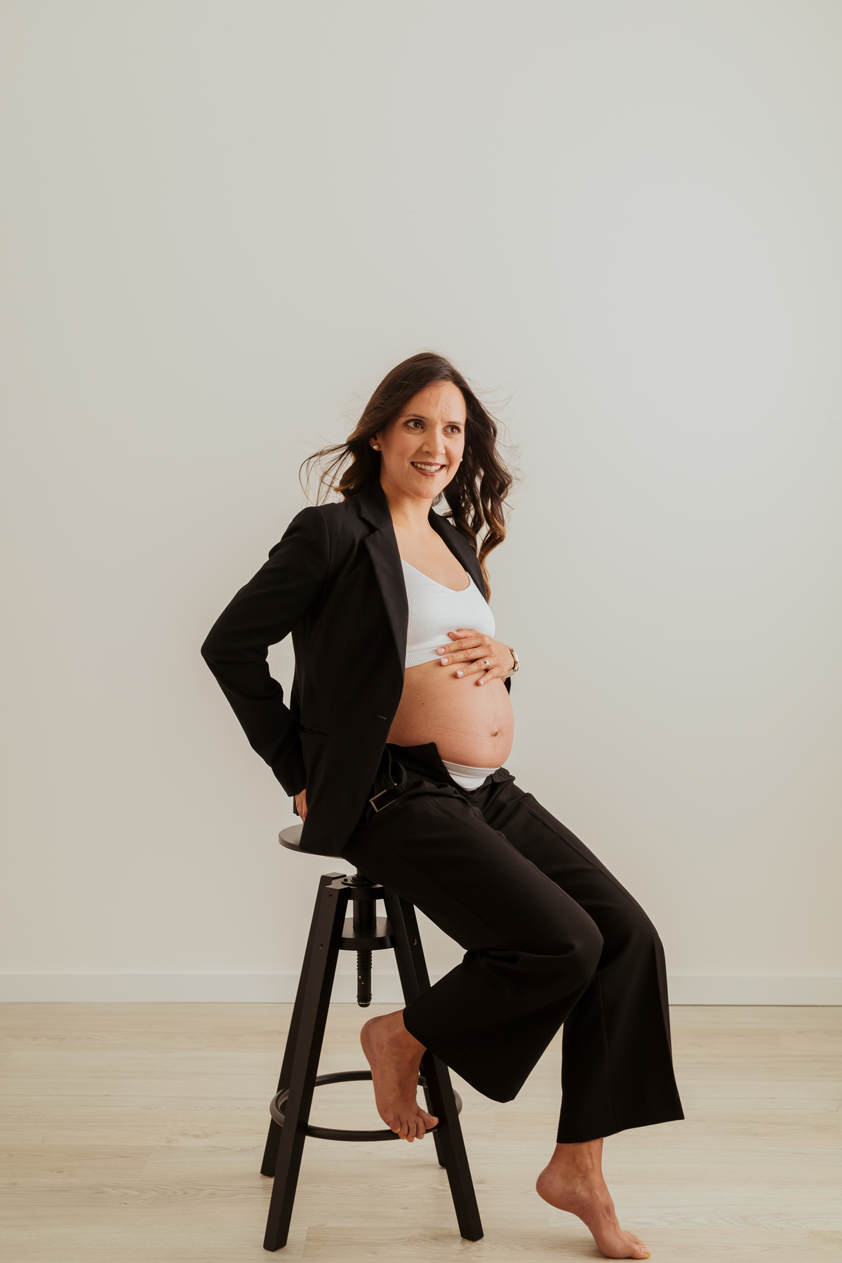 Sessão fotográfica grávida - estúdio