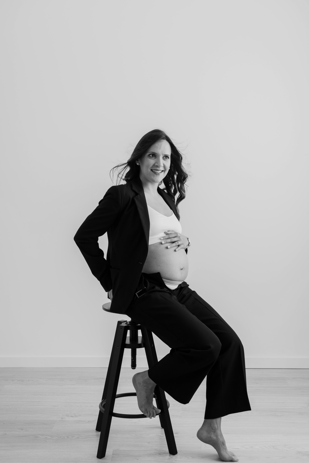 Sessão fotográfica grávida - estúdio