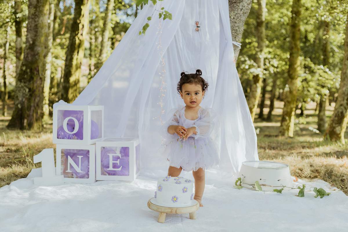 Sessão smash the cake no exterior