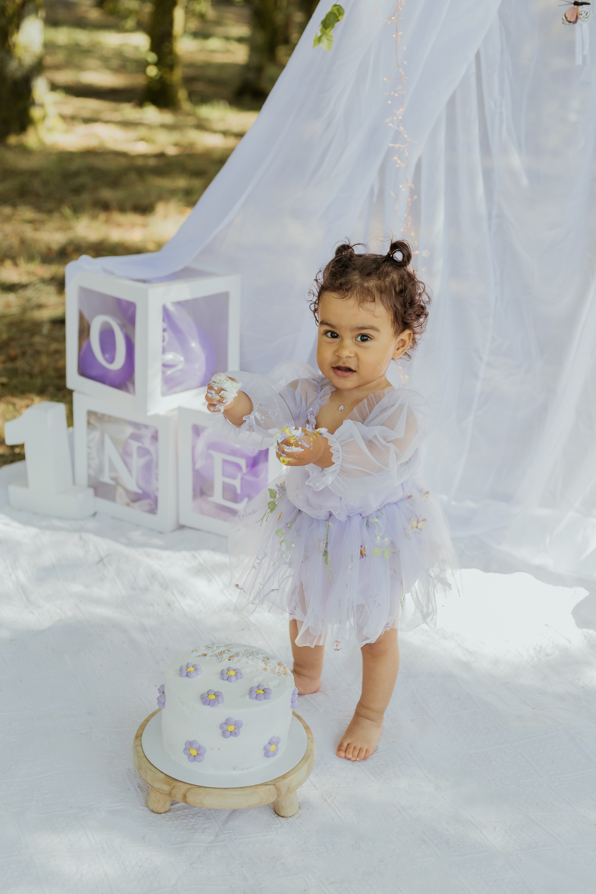 Sessão smash the cake no exterior