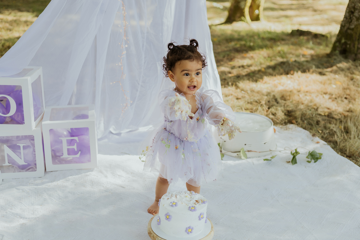 Sessão smash the cake no exterior