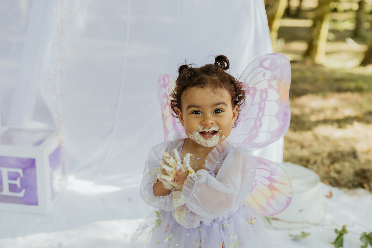 Sessão smash the cake no exterior