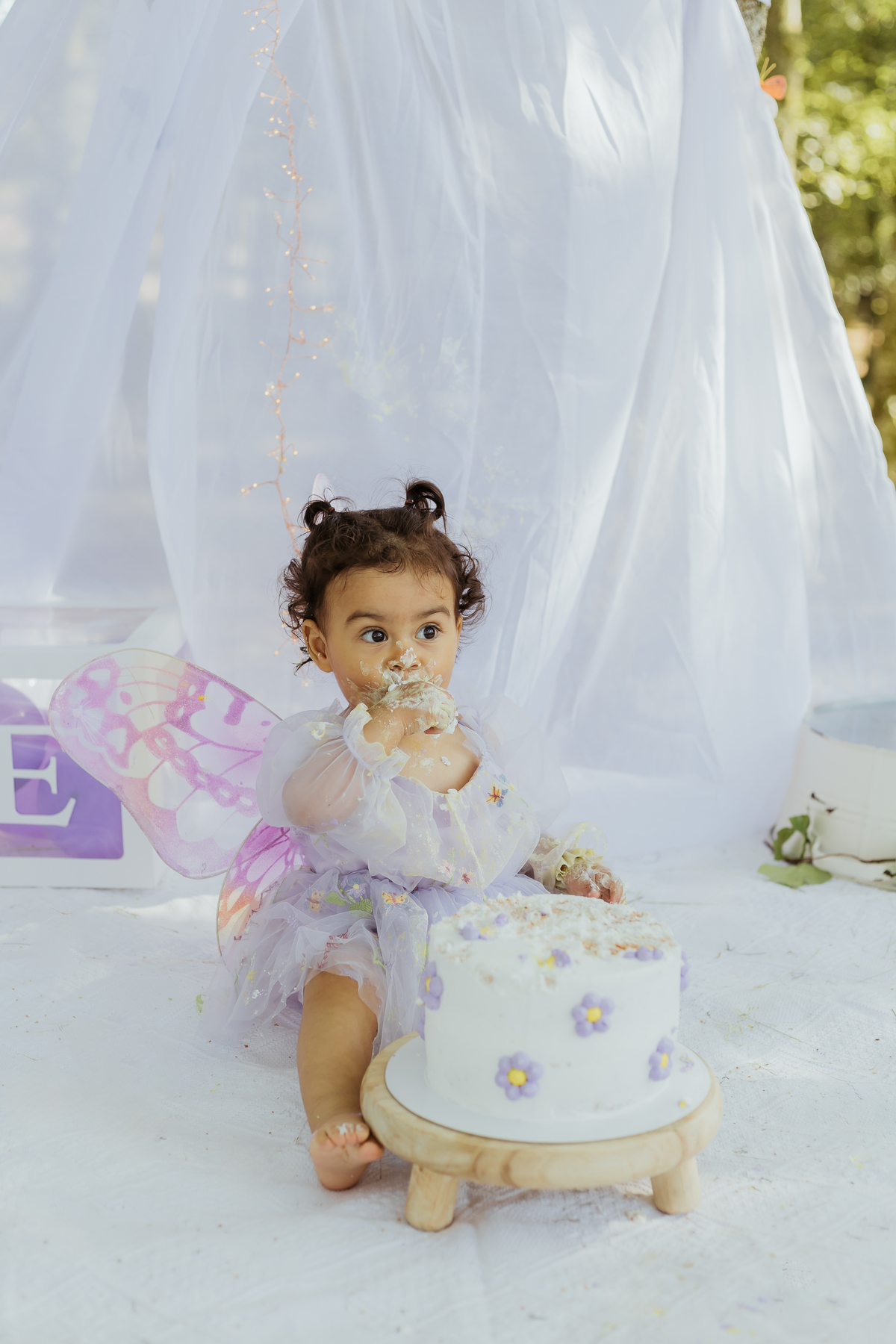 Sessão smash the cake no exterior