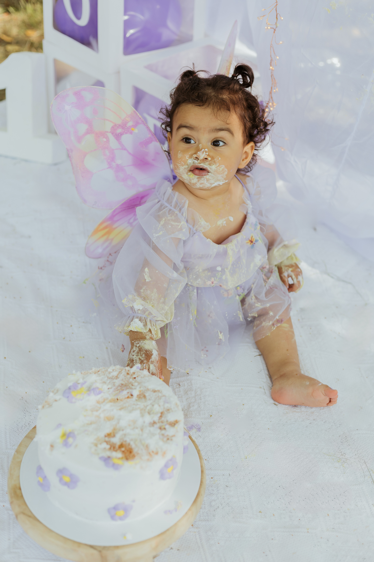 Sessão smash the cake no exterior