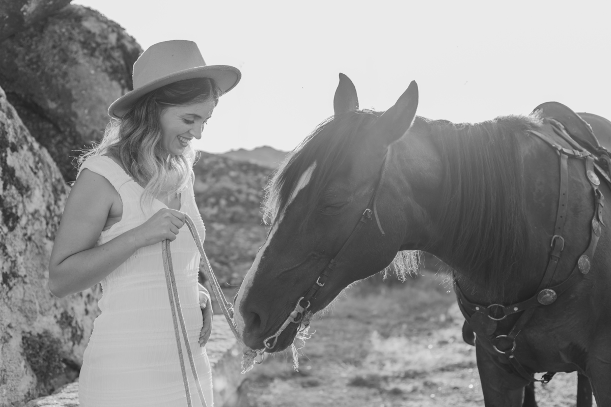 Sessão fotográfica Grávida com cavalos