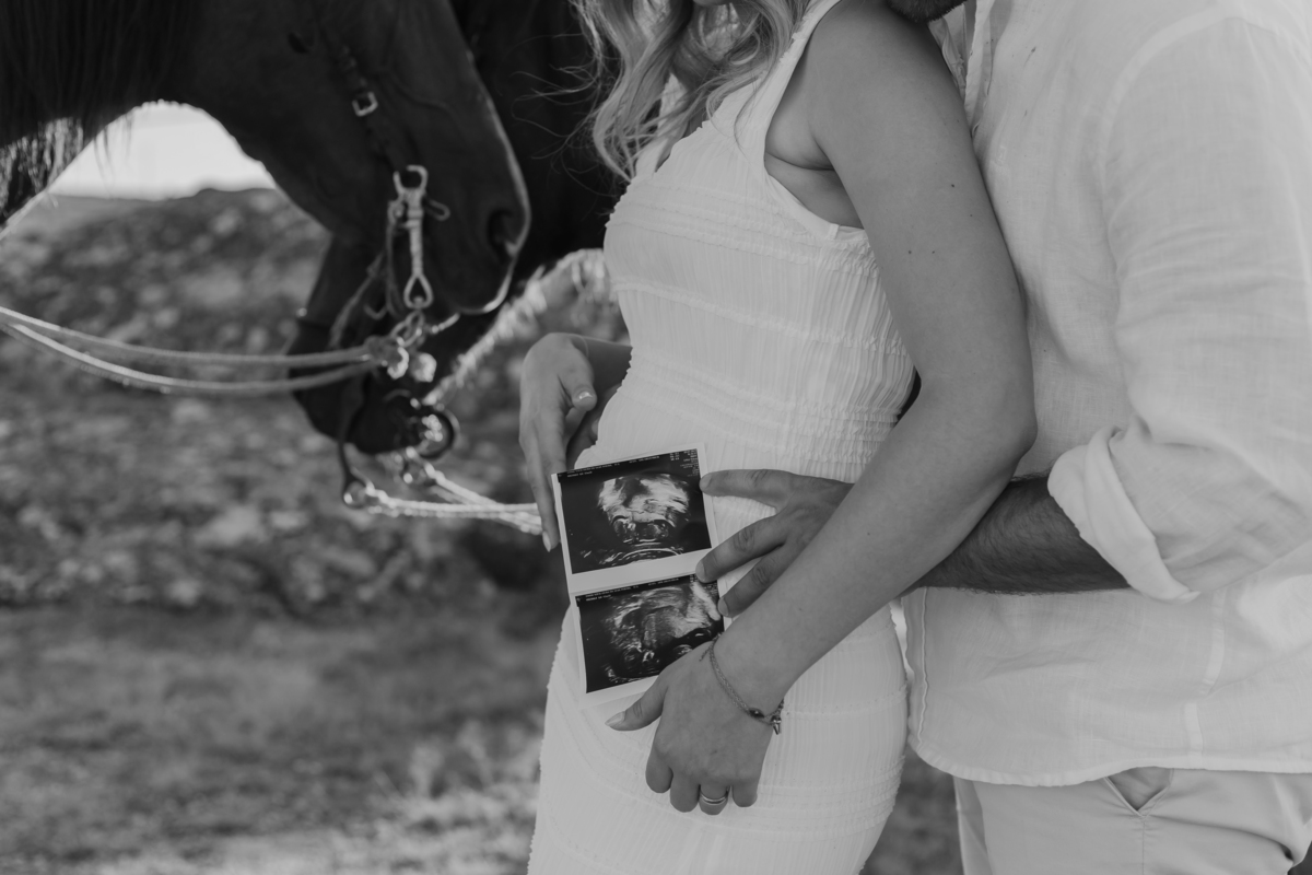 Sessão fotográfica Grávida com cavalos